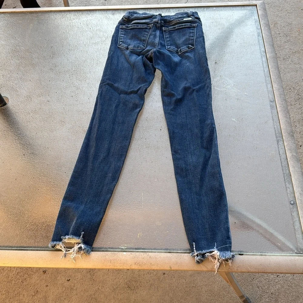 KanCan low rise ankle skinny distressed jeans style VBK1666XT size 24